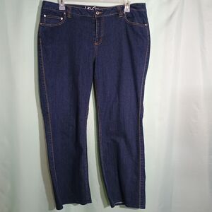 Women’s Dark Wash Bootcut Jeans – Stretch Denim Mid Rise Classic Fit Pants